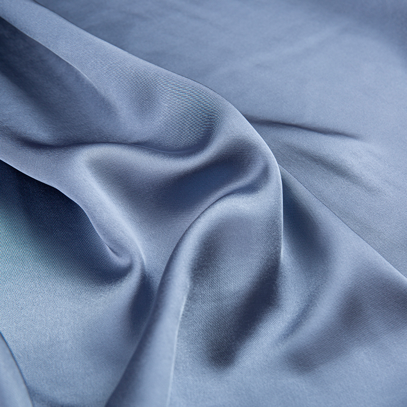 HY263 blue 150cm 240GSM imitatio acetas CEY Pure Polyester satin muliebris vestis fabricae