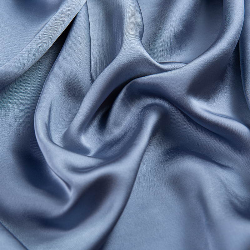 HY263 blue 150cm 240GSM imitatio acetas CEY Pure Polyester satin muliebris vestis fabricae