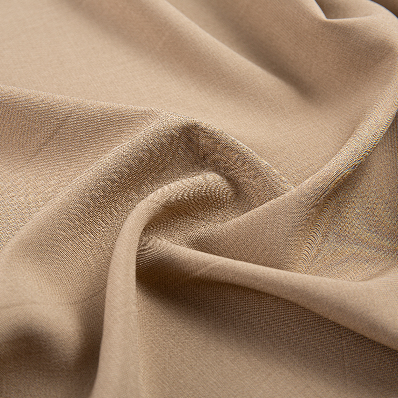 DS675 221GSM Imitatio acetas Lelis 2/2 Levis Brown tenuit fabricae Polyester pro negotiis fortuitis induti et braccis