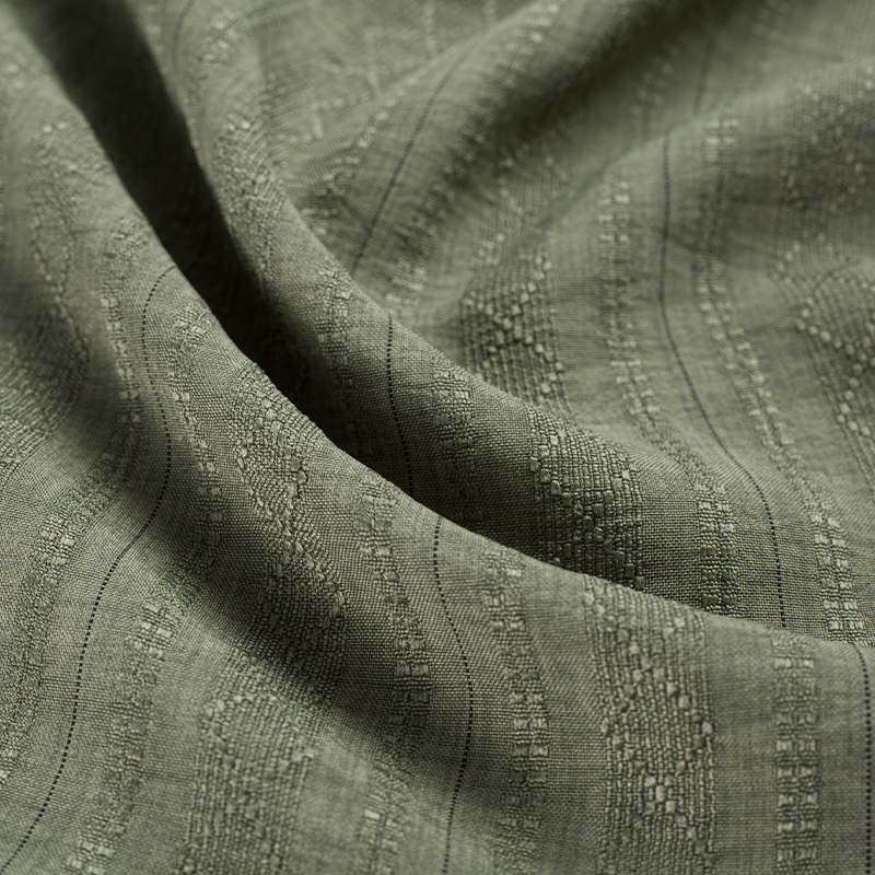 HY556-Nigrum 136GSM 100%P Black Diamond Stripe Lyocell Fabric